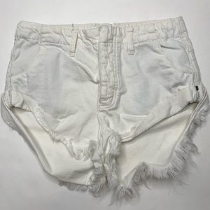 OneTeaspoon White Sailor RelaxedFit Shorts Size 24